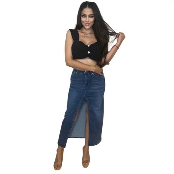 Legend Dresses & Skirts - Women’s Denim Maxi Skirt with Front‎ Slit – NWT